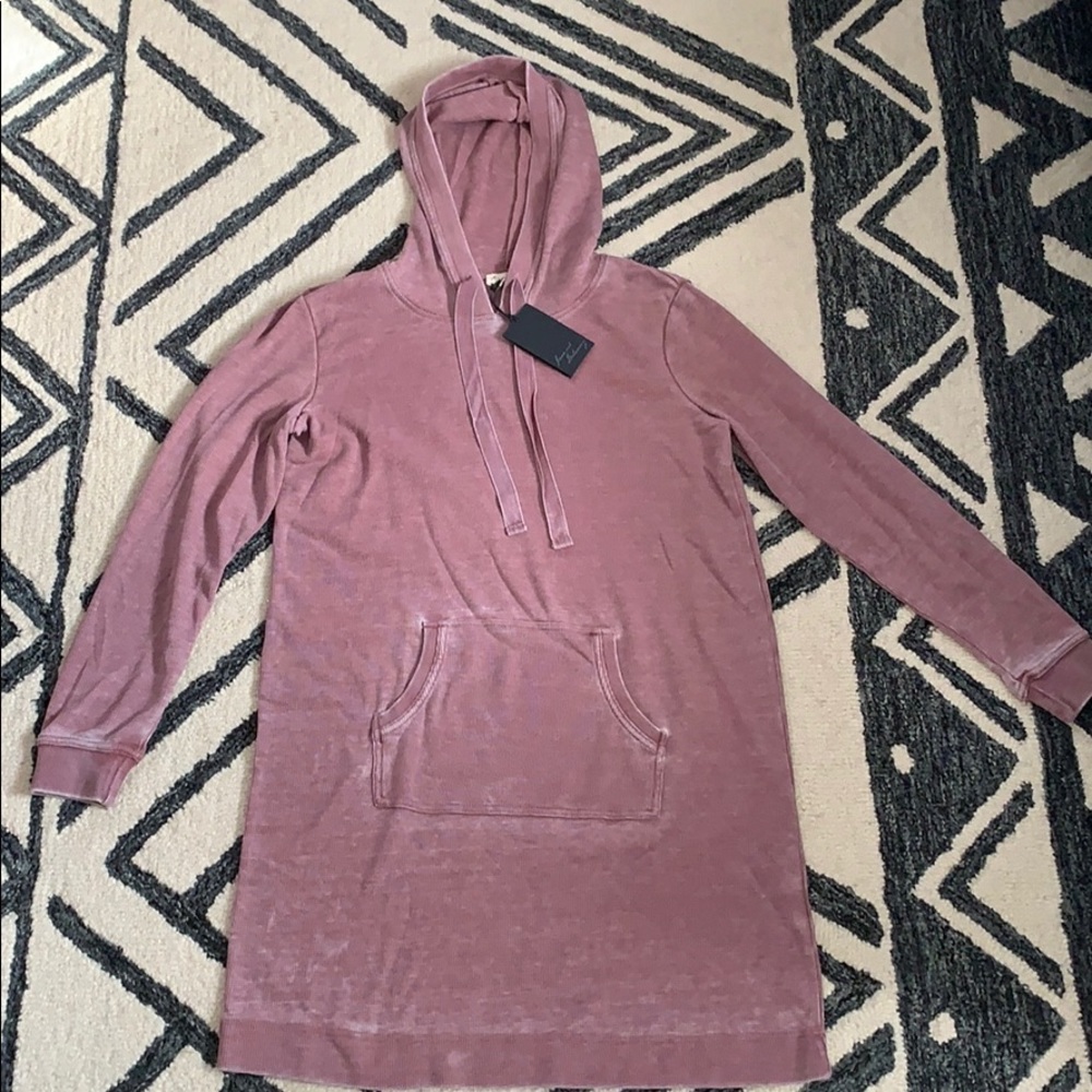 Long Sleeve Tunic/Lounge Shirt with Hood